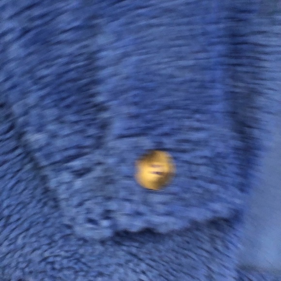 Womens LOVE TREE High Quality Faux Fur Periwinkle Blue Sweater Jacket Size L NWT - Picture 6 of 10